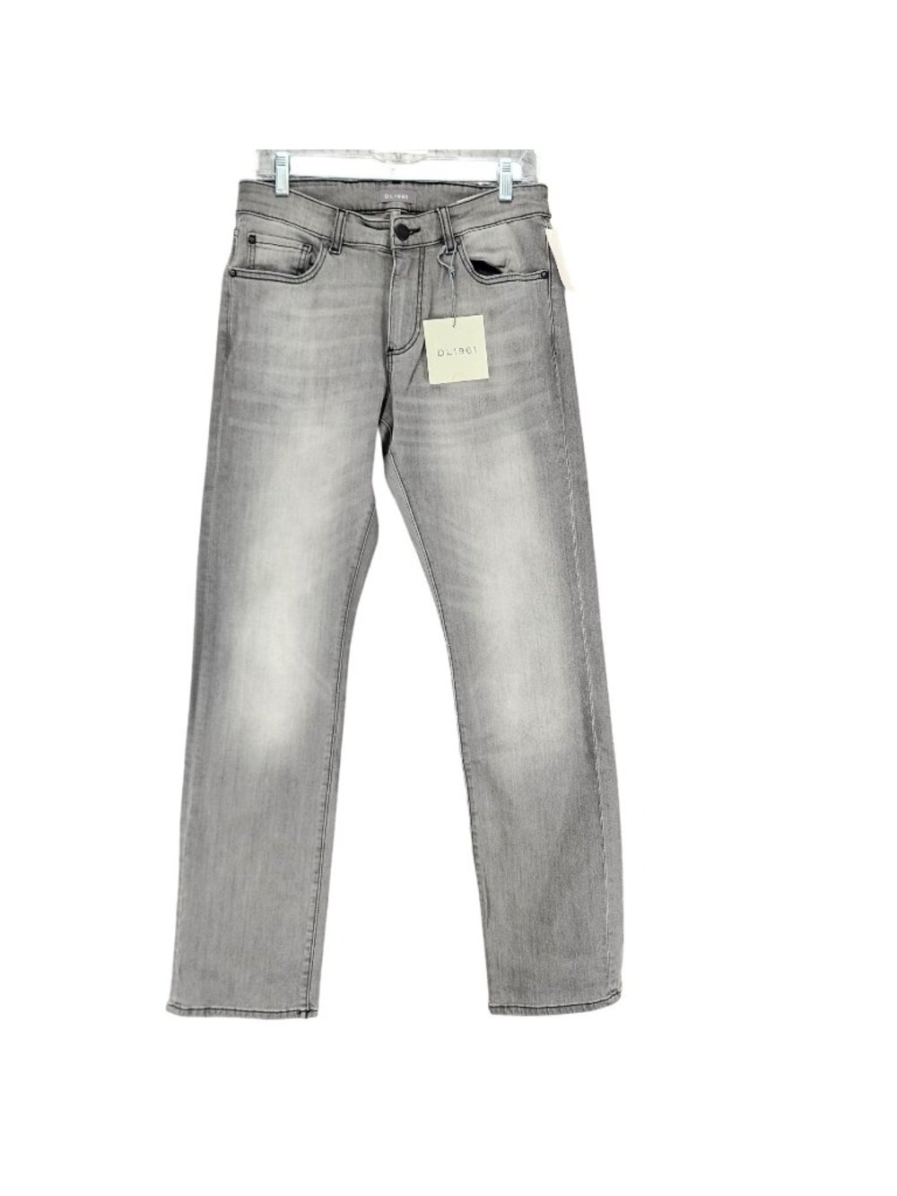 DL1961 Jeans Mens 31x34 Avery Gray Stretch Mid Rise Modern Straight *NWT*
